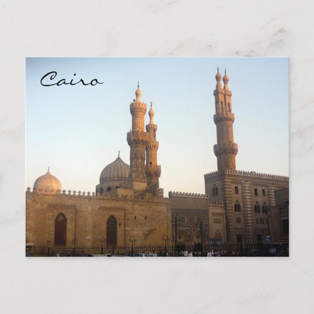 Carte Postale minarets de la mosquée du caire (Devant)