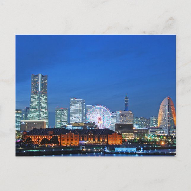 Carte postale Minato Mirai à Yokohama City, Japon (Devant)