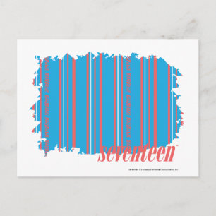 Carte Postale Minces bandes Aqua 4