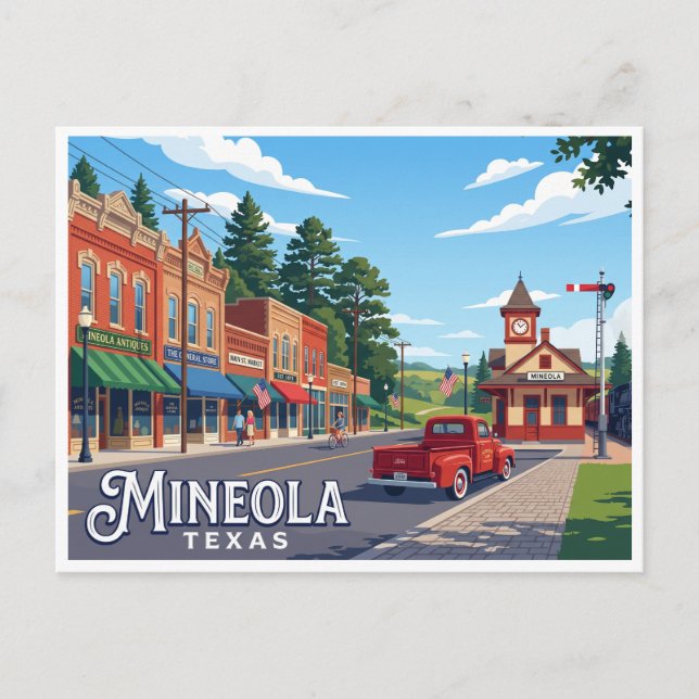 Carte Postale Mineola Texas (Devant)