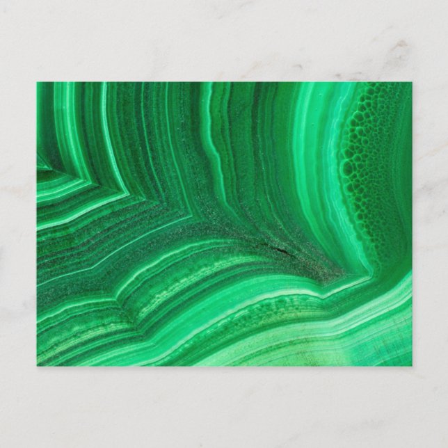 Carte Postale Minéral malachite vert brillant (Devant)