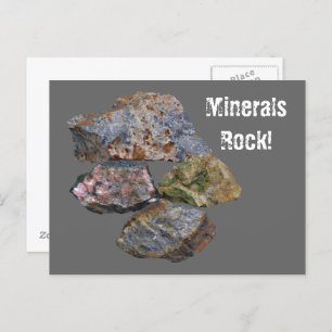 Carte Postale Minerals Rock Collecteurs amusants