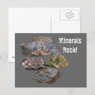 Carte Postale Minerals Rock Collecteurs amusants