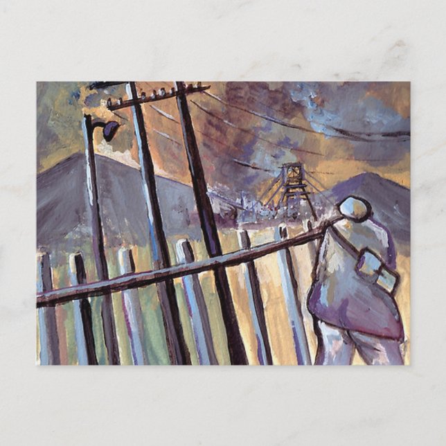 CARTE POSTALE MINEUR DE CHARBON POUR TRAVAILLER (Devant)