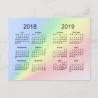 Mini calendrier de l'année scolaire 2018-2019 par 