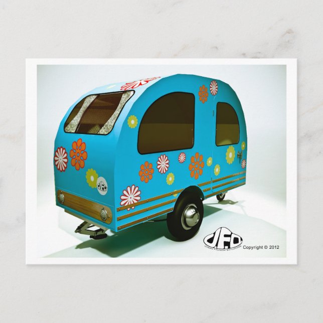 Carte postale Mini Camping Vélo (Devant)