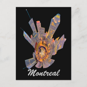 Carte Postale mini-planète de montréal