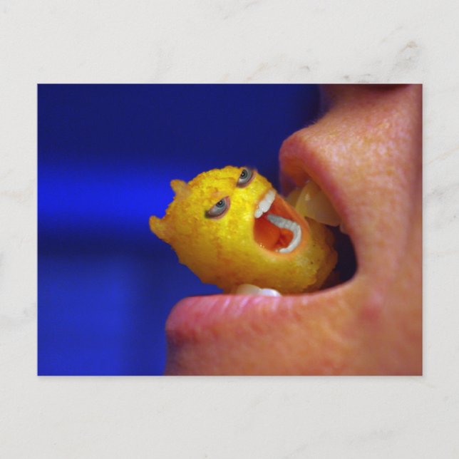 Carte Postale Mini pomme de terre mordante (Devant)