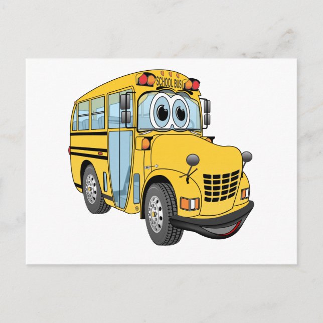 Carte Postale Mini School Bus (Devant)