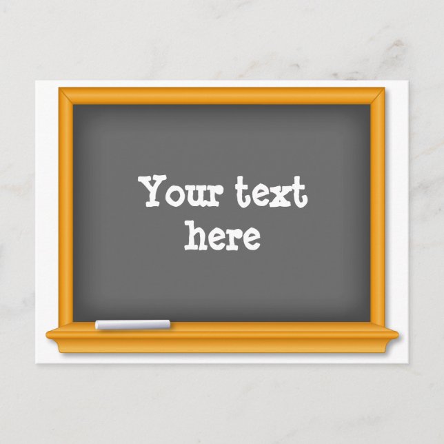 Carte Postale Mini tableau à craie de rentrée scolaire  (Devant)