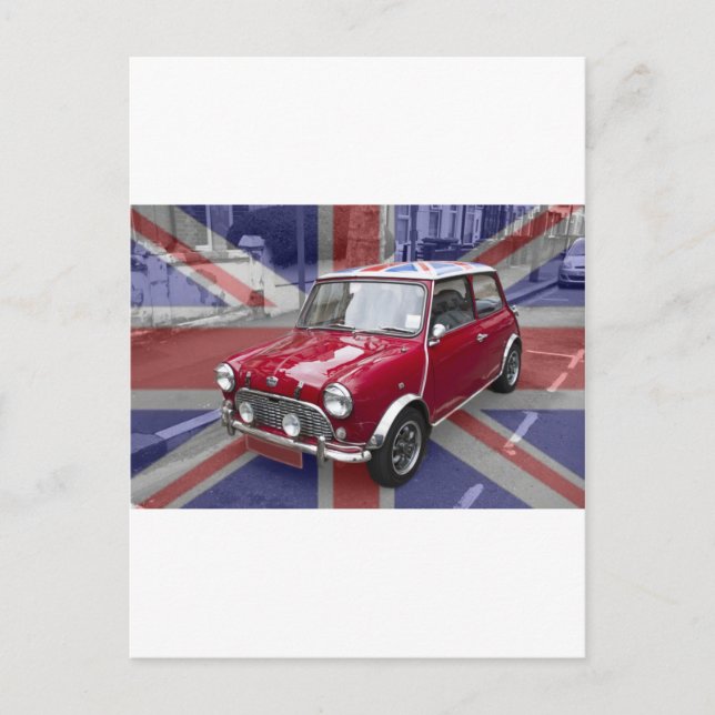 Carte Postale Mini voiture classique britannique (Devant)