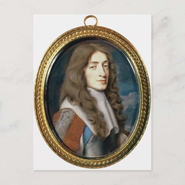 Carte Postale Miniature de James II comme duc de York, 1661 (Devant)