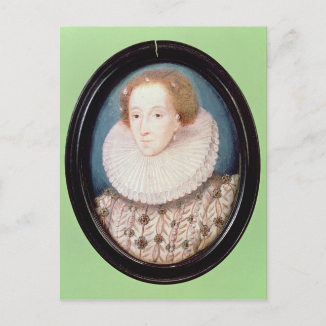 Carte Postale Miniature de la reine Elizabeth I (Devant)