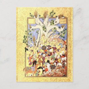 Carte Postale Miniature persane : Iskandar, indisposé