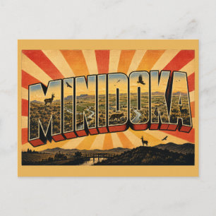 Carte Postale Minidoka Idaho Haute Plaine de Sauge du Désert Art