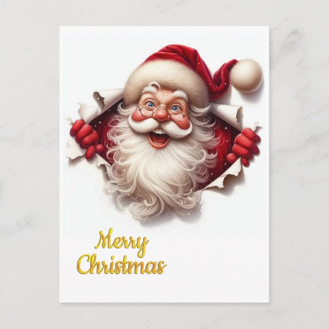 Carte Postale Minimal Christmas Postcard | Line Art  | KalirARTS (Devant)