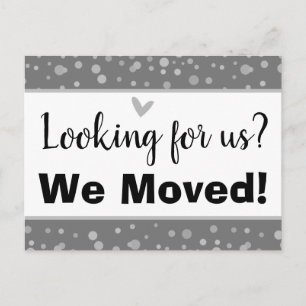 Carte Postale Minimal que nous avons déplacé personnalisé