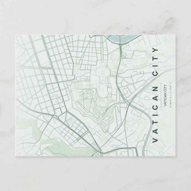 Carte postale minimale de la Cité du Vatican (Devant)