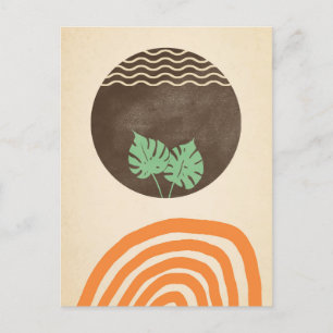 Carte Postale Minimalist art. For a gentle message. Postcard