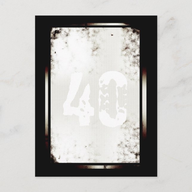 Carte postale minimaliste 40e anniversaire (Devant)