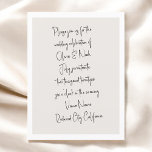 Carte postale minimaliste de Mariage manuscrit de<br><div class="desc">Fêtez l'amour avec nous ! Notre faire-part de mariage capture l'essence de la romance avec tout le texte magnifiquement écrit dans le style manuscrit moderne. Chaque mot danse à travers la page, vous invitant à nous rejoindre au moment où nous commençons notre voyage ensemble. Des voeux sincères à la joyeuse...</div>