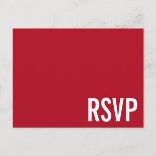 Carte postale minimaliste et simple "RSVP"