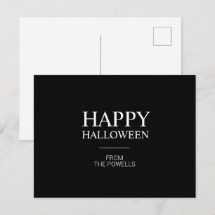 CARTE POSTALE MINIMALISTE JOYEUX HALLOWEEN   CLASS