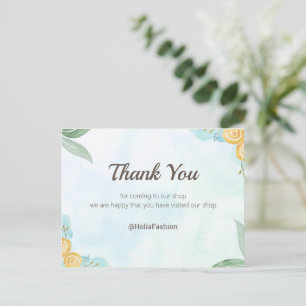 Carte postale minimaliste Merci Boho