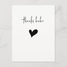 Minimaliste Merci Cœur