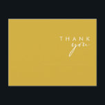 Carte postale minimaliste moderne Merci Mariage or<br><div class="desc">Ce mariage en or minimaliste moderne vous remercie carte postale est parfait pour votre mariage boho classe. Son design abstrait simple et unique, accompagné d'un script minimaliste contemporain et d'une palette de couleurs dorées, donne à ce produit une sensation de luxe formel élégant tout en restant simpliste, chic bohème. Gardez-le...</div>