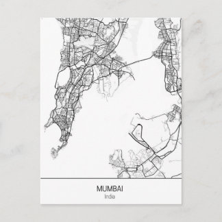 Carte Postale minimaliste Mumbai Inde