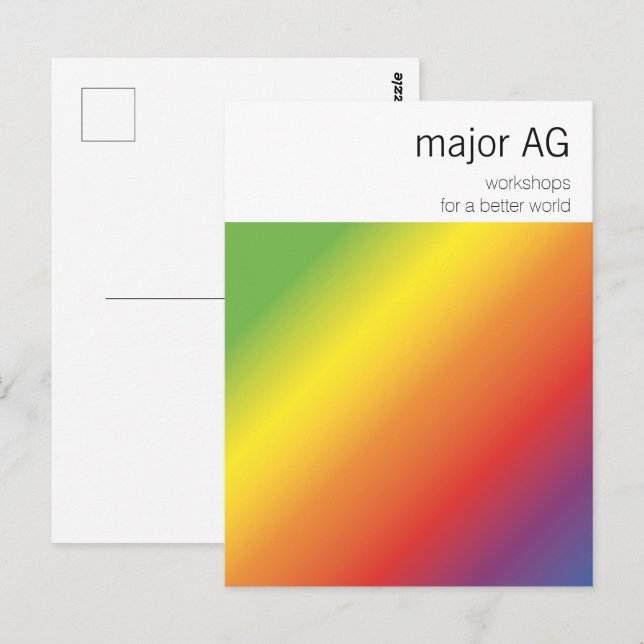 Carte Postale Minimaliste professionnel  (Devant / Derrière)