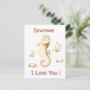 Carte Postale Minimaliste Romantique Siège Été
