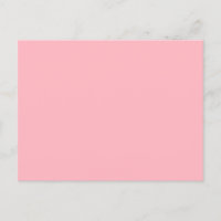 Carte postale minimaliste rose pâle