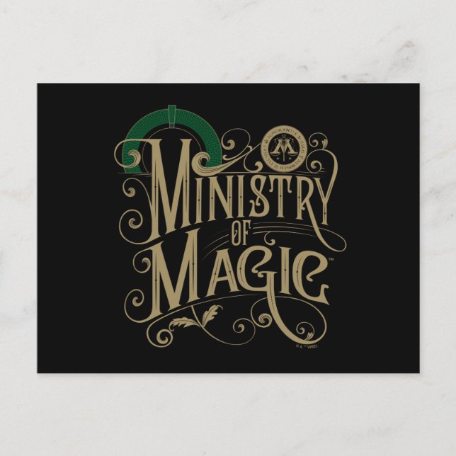Carte Postale MINISTÈRE vintage DE MAGIC™ Graphic (Devant)