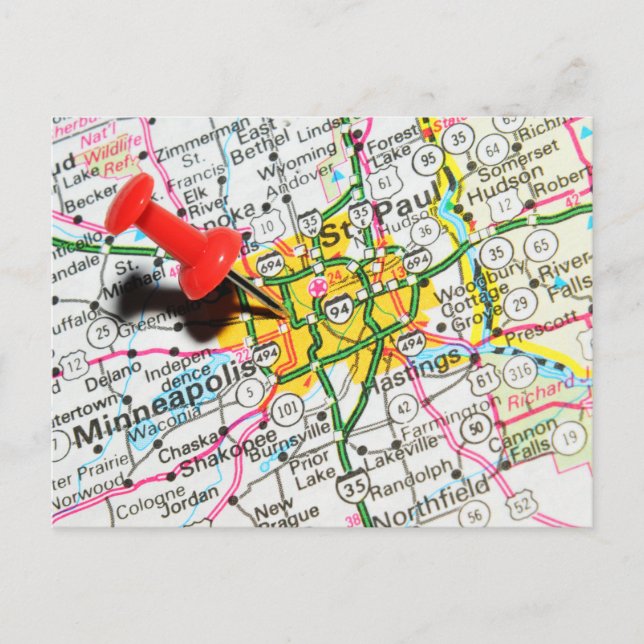 Carte Postale Minneapolis, Minnesota (Devant)