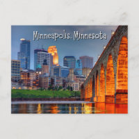 Carte postale Minneapolis Minnesota