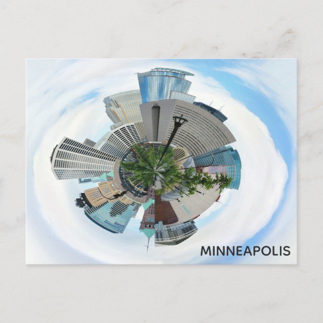 Carte Postale Minneapolis Minnesota City Skyline Travel (Devant)
