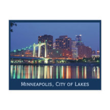 Minneapolis Skyline la nuit