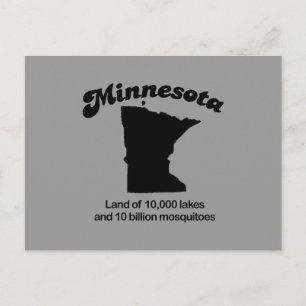 Carte Postale Minnesota Motto - Terre de 10 000 lacs