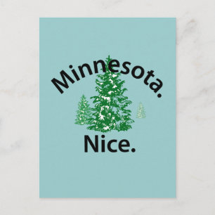 Carte Postale Minnesota Nice.  Point ! (texte noir)