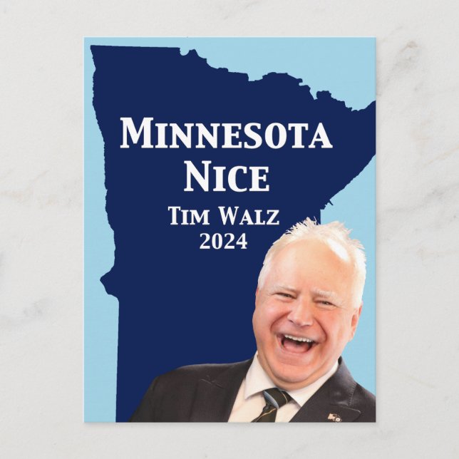 Carte Postale Minnesota Nice Tim Walz (Devant)