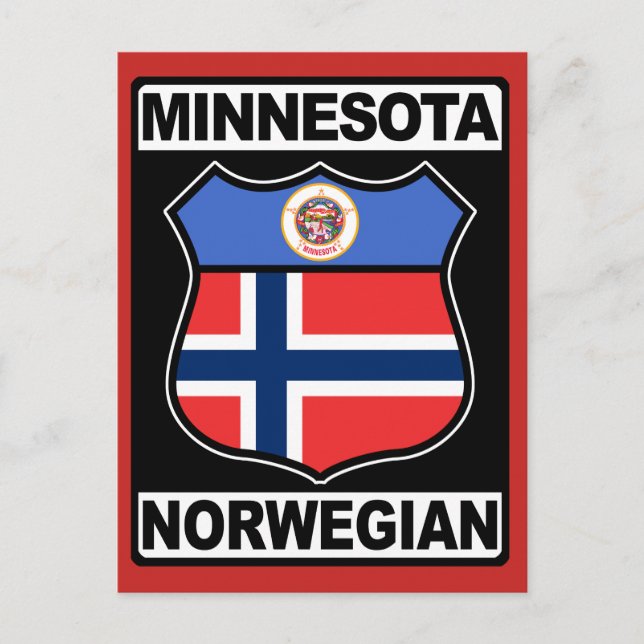 Carte Postale Minnesota Norwegian American (Devant)