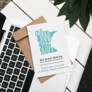 Carte Postale MINNESOTA Nous avons déplacé Nouvelle adresse Nouv