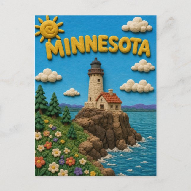 Carte Postale Minnesota Split Rock Moderne KLAYKOO (Devant)