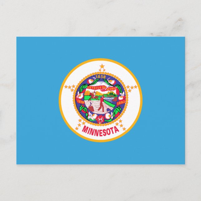 Carte Postale Minnesota State Flag Postcard (Devant)