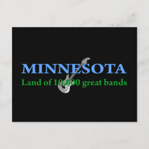 Carte Postale Minnesota - Terre de 10 000 bandes