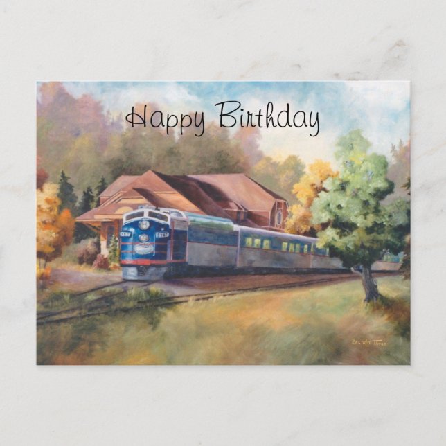Carte Postale Minnesota Zephyr Train Anniversaire (Devant)