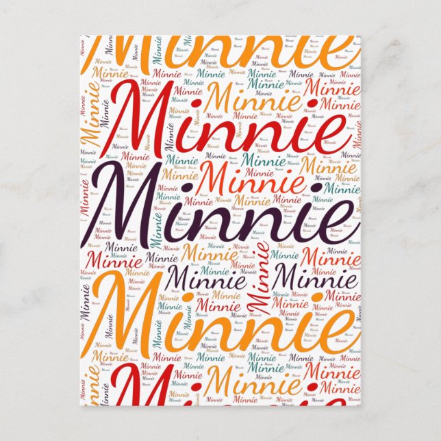 Carte Postale Minnie (Devant)