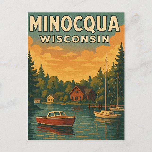 Carte postale Minocqua Wisconsin (Devant)